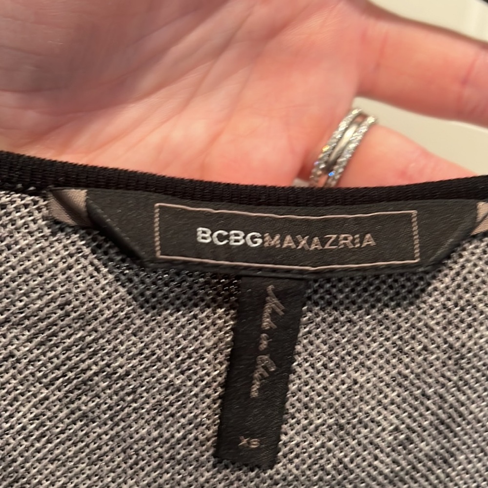 BCBGMAXAZRIA Electric Strokes A Line Jacquard Dress - Picture 6 of 7